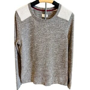 Lou & Grey Womens Crew Neck Sweater Size L Casual Minimalist Modern Chic Career